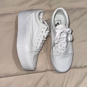 Platform White Vans